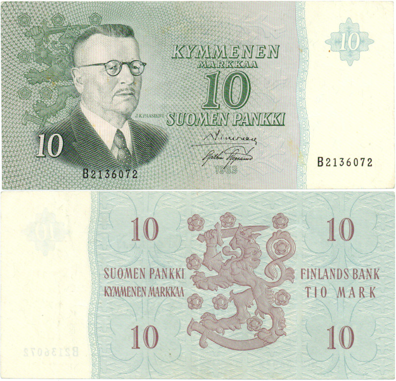 10 Markkaa 1963 B2136072